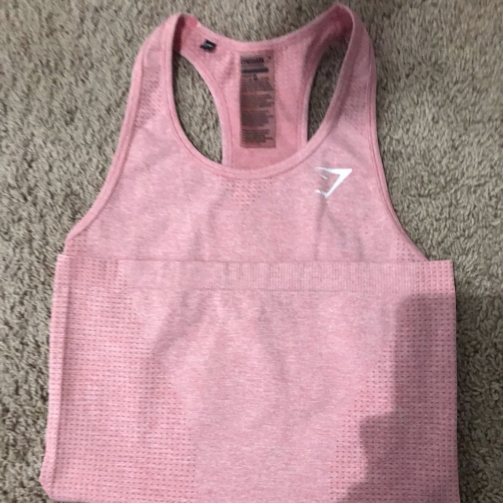 Pink gymshark tank